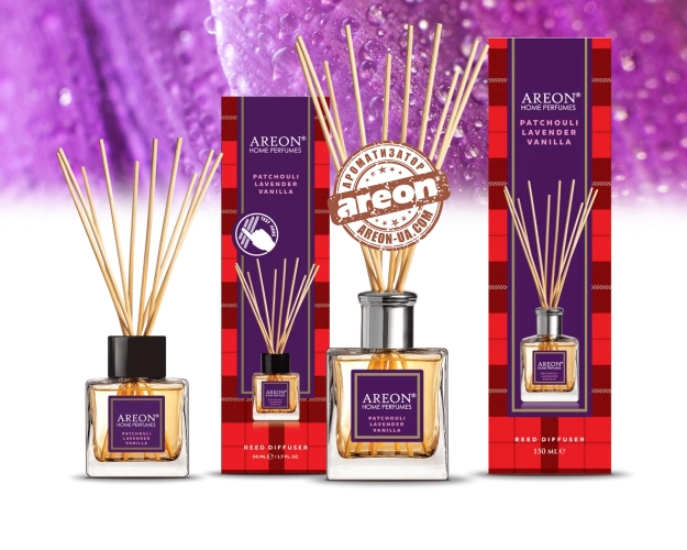 Аромадифузор Areon Home Perfume Tartan Patchouli Lavender Vanilla 150ml HST01
