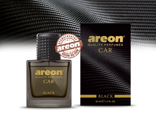 Ароматизатор повітря Areon Car Perfume Glass Black