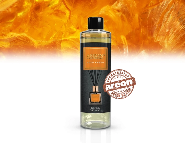 Наповнювач для аромадифузору Areon Home Perfumes Refill Premium Gold Amber 260мл CVE10