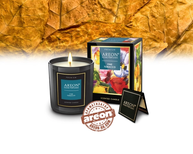 Ароматична свічка Areon Premium Fine Tobacco PC06