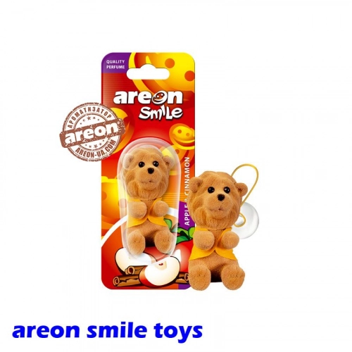 Ароматизатор повітря Areon Smile Toys Apple & Cinnamon "Левеня" ASB07
