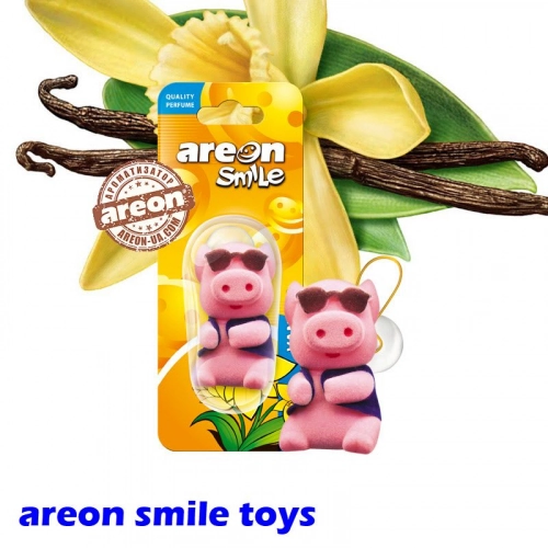 Ароматизатор повітря Areon Smile Toys Vanilla "Свинка" ASB11