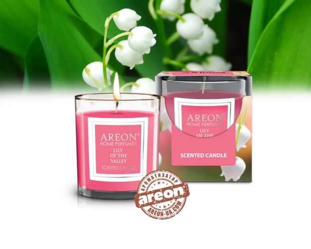 Ароматическая свеча Areon Lily of the Valley 120гр CR05