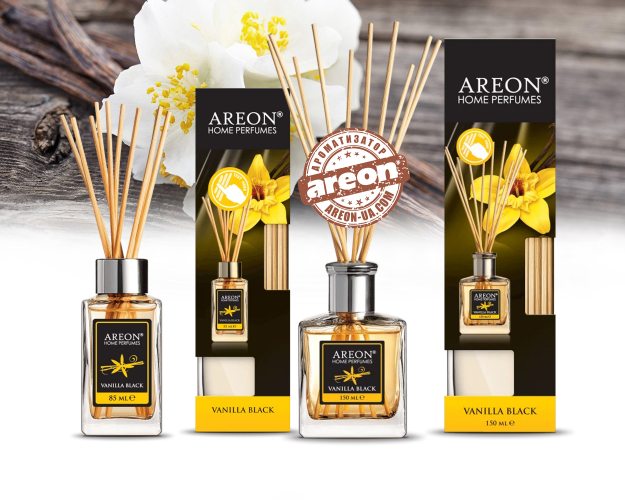 Аромадиффузор Areon Home Perfumes LUX Vanilla Black 85мл PS10