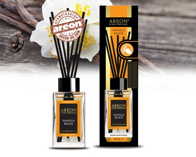 Аромадифузор Areon Home Perfume LUX Vanilla Black 85мл PS10