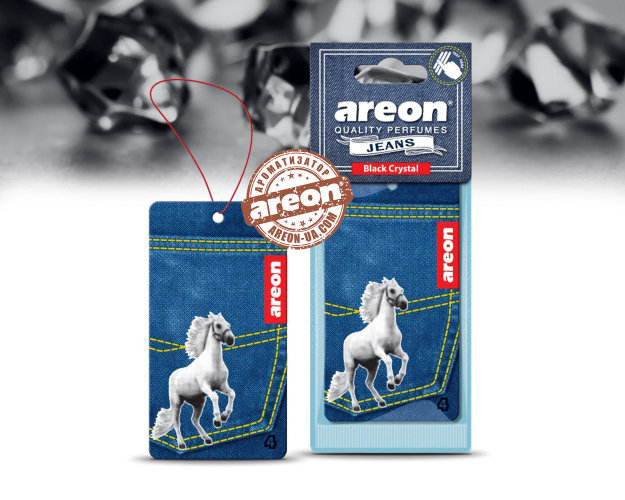 Ароматизатор воздуха Areon Jeans Black Сrystal AJ01