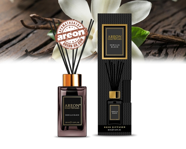 Аромадифузор Areon Home Perfume Premium Vanilla Black 85мл PSL03