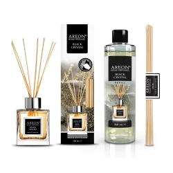 Набір ароматизаторів для дому стандрт Areon Home Perfumes Black Crystal 100+260мл