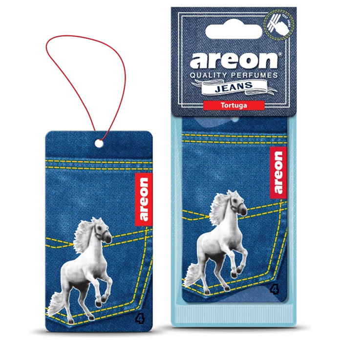 Освежитель "Areon" (Jeans Dry) - Tortuga (подвесной)