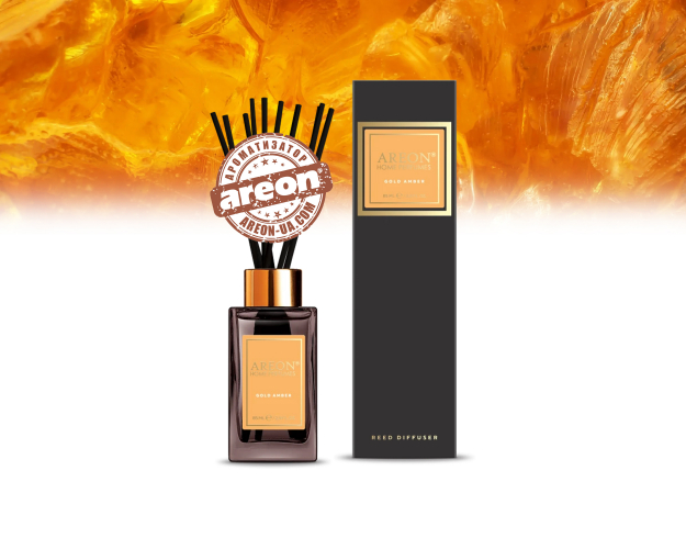 Аромадиффузор Areon Home Perfumes Premium Gold Amber 85мл PSL07