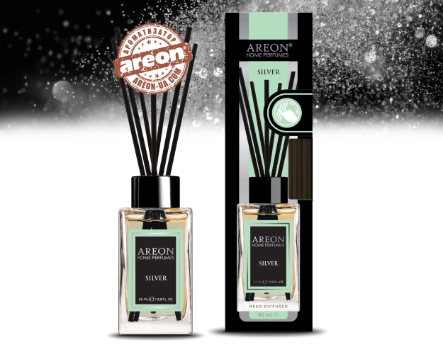 Аромадифузор Areon Home Perfume LUX Silver 85мл PL02