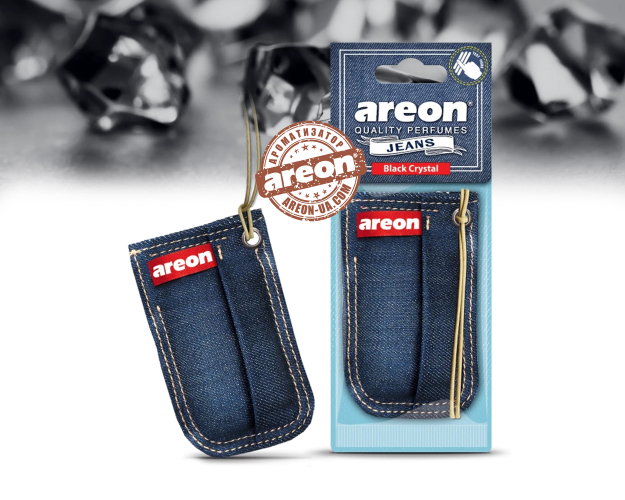 Ароматизатор повітря Areon Jeans мешочек Black Crystal