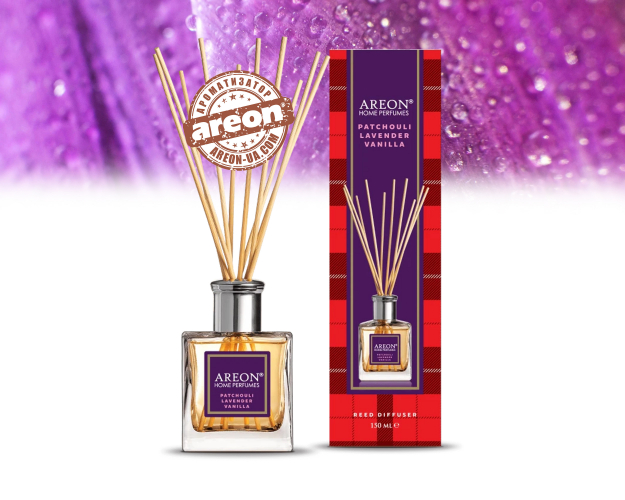 Аромадиффузор Areon Home Perfumes Tartan Patchouli Lavender Vanilla 150ml HST01