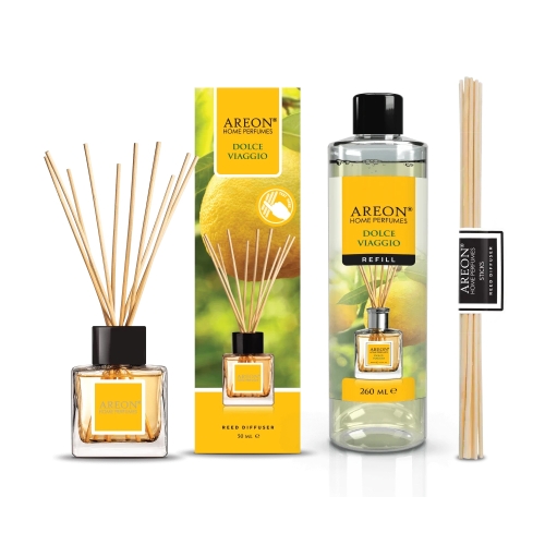Набір ароматизаторів для дому міні Areon Home Perfumes Dolce Viaggio 50+260мл HP16-RDR16