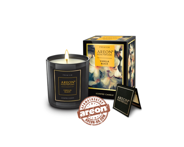 Ароматическая свеча Areon Premium Vanilla Black PC09