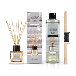 Набір ароматизаторів для дому міні Areon Home Perfumes Silver Linen 50+260мл