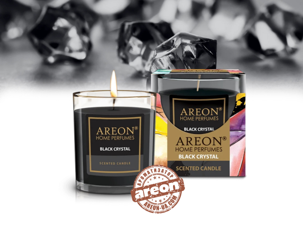 Ароматична свічка Areon Black Crystal 120гр CR03