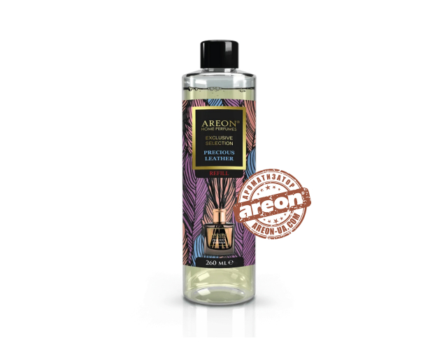 Наполнитель для аромадиффузора Areon Home Perfumess Refill Exclusive Precious Leather 260мл CVE02