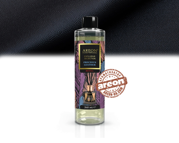 Наполнитель для аромадиффузора Areon Home Perfumess Refill Exclusive Precious Leather 260мл CVE02