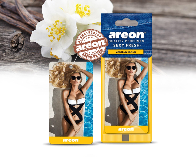 Ароматизатор повітря Areon Sexy Fresh Vanilla Black ASF04
