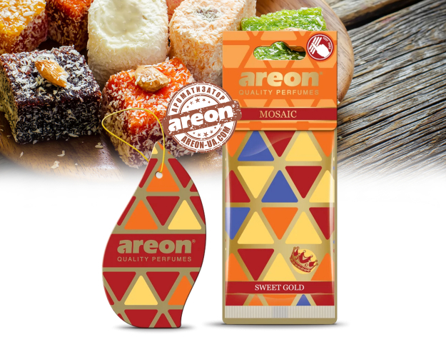 Ароматизатор повітря Areon Mosaic Sweet Gold AM04