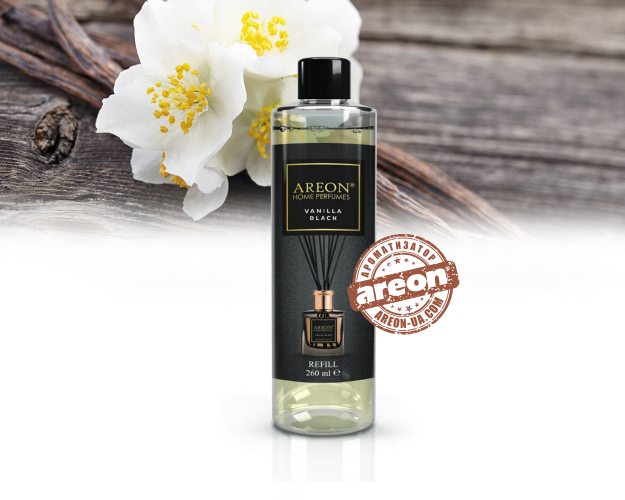 Наповнювач для аромадифузору Areon Home Perfumes Refill Premium Vanilla Black 260мл CVE06