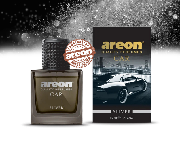 Ароматизатор повітря Areon Car Perfume Glass Silver 50мл MCP05