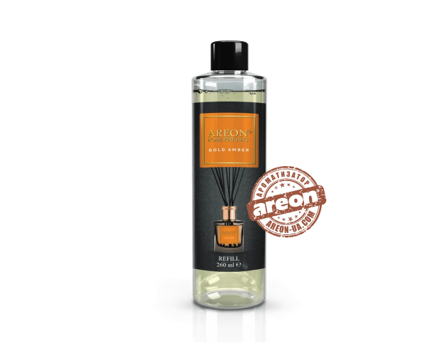 Наполнитель для аромадиффузора Areon Home Perfumess Refill Premium Gold Amber 260мл CVE10