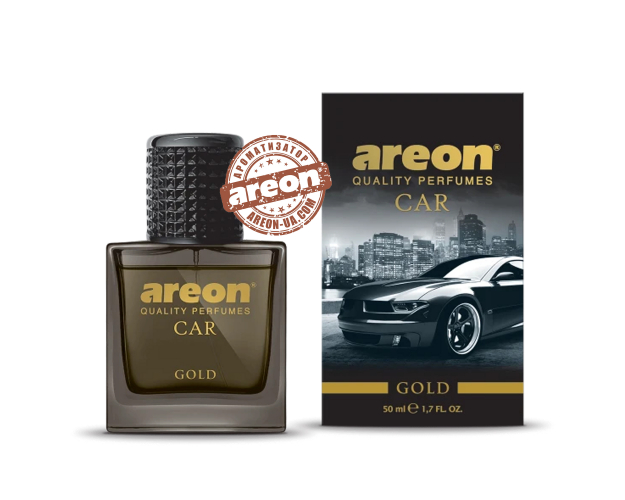 Ароматизатор повітря Areon Car Perfume 50ml Glass Gold