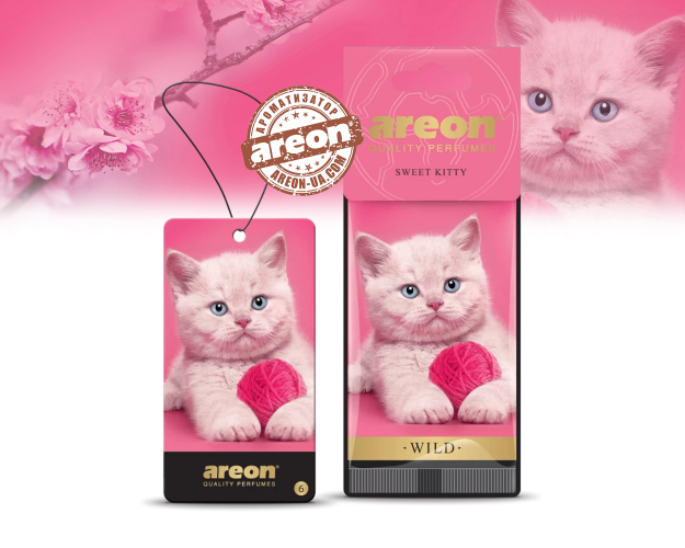 Ароматизатор воздуха Areon Wild Sweet Kitty AW06