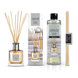 Набор ароматизаторов для дома большой Areon Home Perfumes Silver Linen 150+260мл