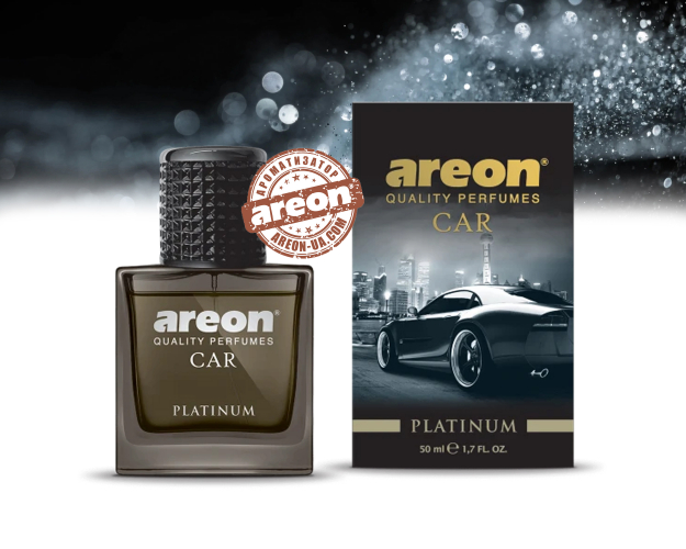 Ароматизатор воздуха Areon Car Perfumes Glass Platinum 50мл MCP06