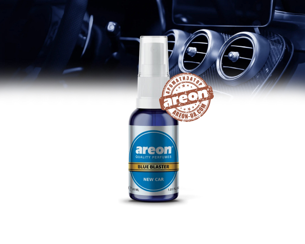 Ароматизатор воздуха Areon Perfumes Blue Blaster 30ml New Car PB04