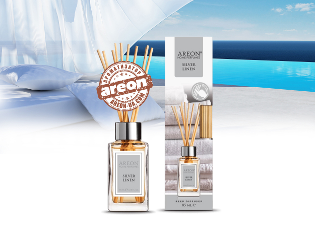 Аромадифузор Areon Home Perfume Silver Linen 85мл PS12