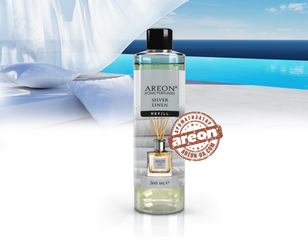 Наполнитель для аромадиффузора Areon Home Perfumess Refill Classic Silver Linen 260мл RDR07
