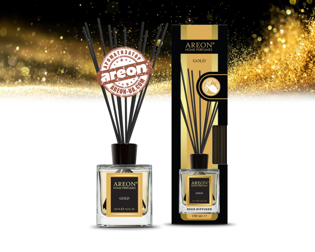 Аромадифузор Areon Home Perfume LUX Gold 150мл HPL01