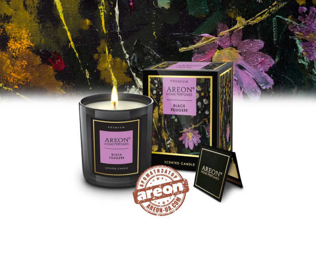 Ароматична свічка Areon Premium Black Fougere PC02