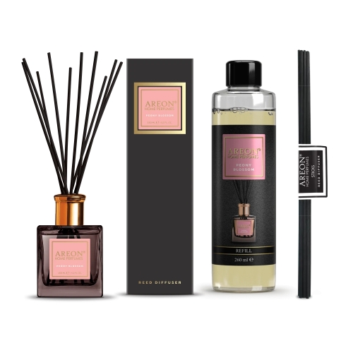 Набор ароматизаторов для дома большой Areon Home Perfumes Premium Peony Blossom 150+260мл PSB08-CVE11