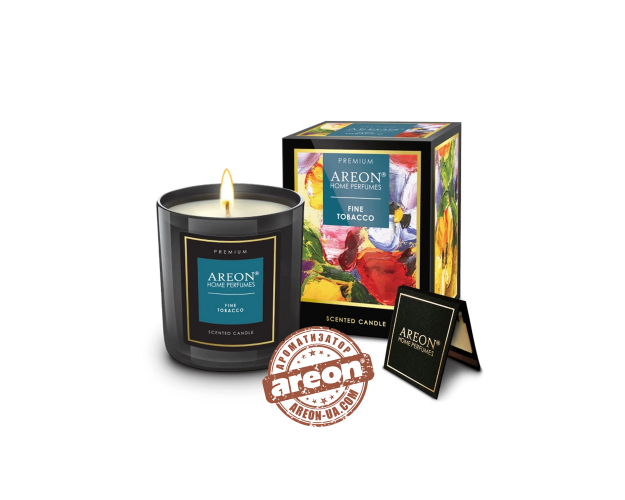 Ароматическая свеча Areon Premium Fine Tobacco PC06