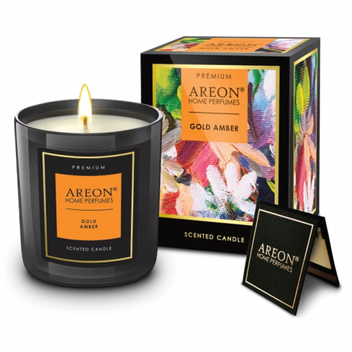 Ароматична свічка Areon Premium Gold Amber PC05