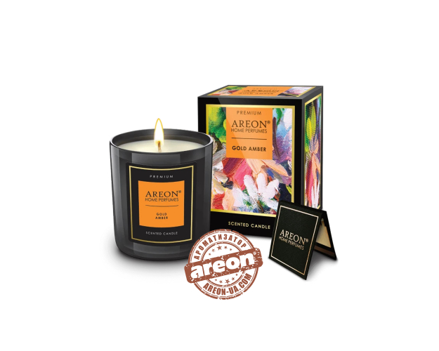 Ароматична свічка Areon Premium Gold Amber PC05