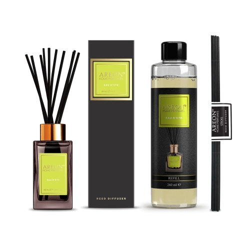 Набор ароматизаторов для дома средний Areon Home Perfumes Premium Eau D’ETE 85+260мл PSL05-CVE08