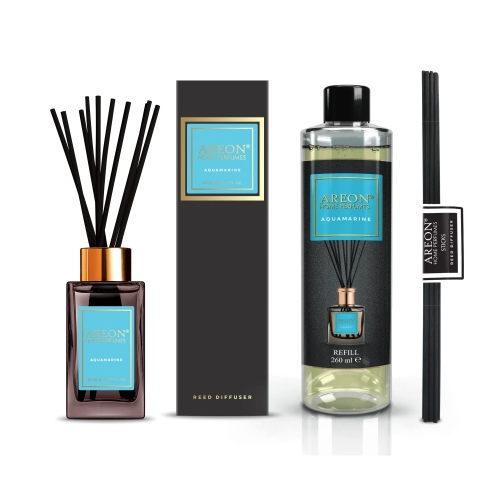 Набор ароматизаторов для дома средний Areon Home Perfumes Premium Aquamarine 85+260мл PSL04-CVE07