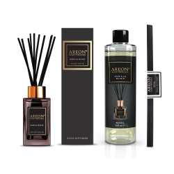 Набор ароматизаторов для дома средний Areon Home Perfumes Vanilla Black 85+260мл