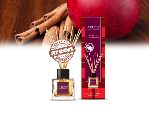 Аромадифузор Areon Home Perfume Tartan Apple Cinnamon 50ml RHP04