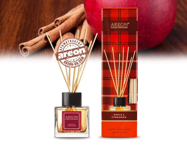 Аромадифузор Areon Home Perfume Tartan Apple Cinnamon 50ml RHP04