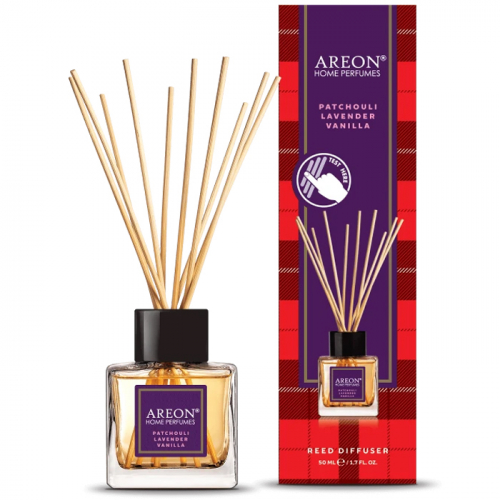 Аромадиффузор Areon Home Perfumes Tartan Patchouli Lavender Vanilla 50ml RHP01