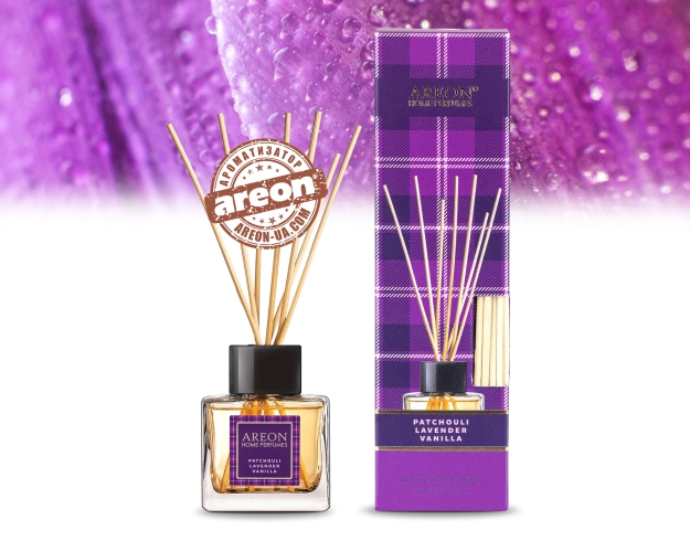 Аромадиффузор Areon Home Perfumes Tartan Patchouli Lavender Vanilla 50ml RHT01