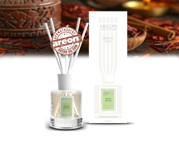 Аромадиффузор Areon Home Perfumes Moon Line White Santal 120мл HPML05