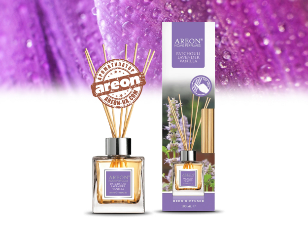 Аромадифузор Areon Home Perfumes Patchouli Lavender Vanilla 100мл HPA05